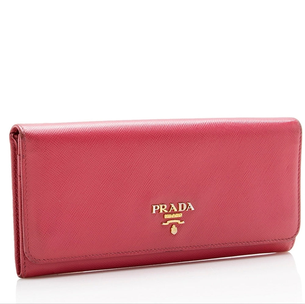 Prada Saffiano Leather Continental Wallet